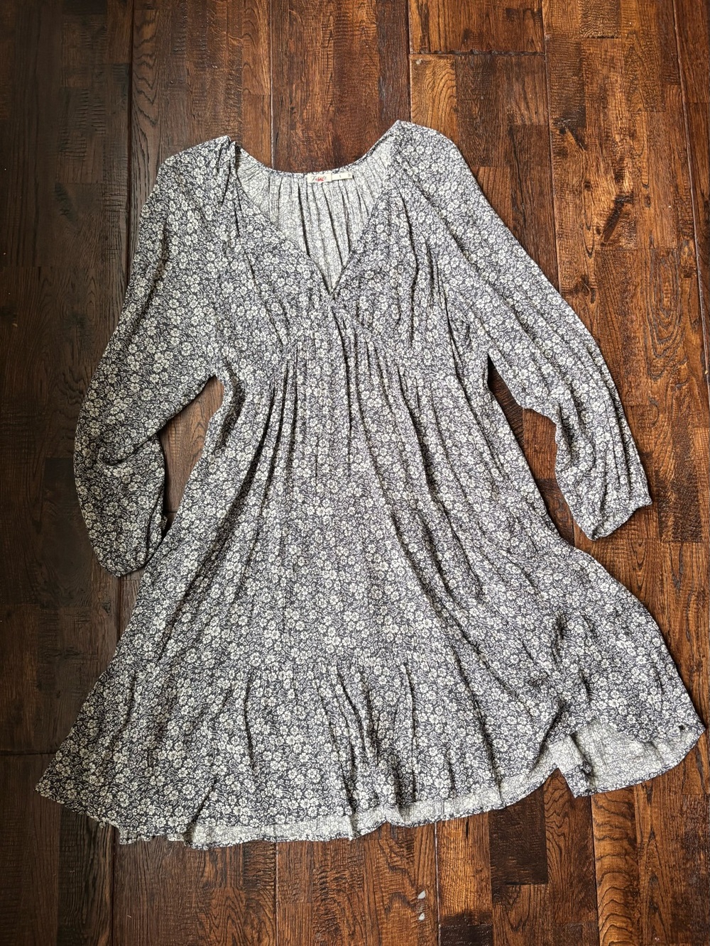 Faherty Sirene Dress - Navy Ditsy Floral - Navy Ditsy Floral / L
